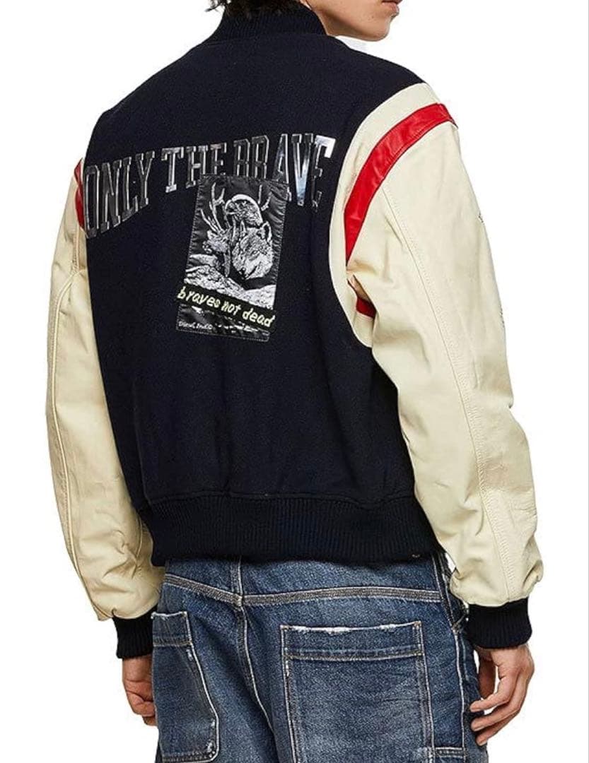 【期間限定】レア品diesel スタジャン ブラック XSサイズ