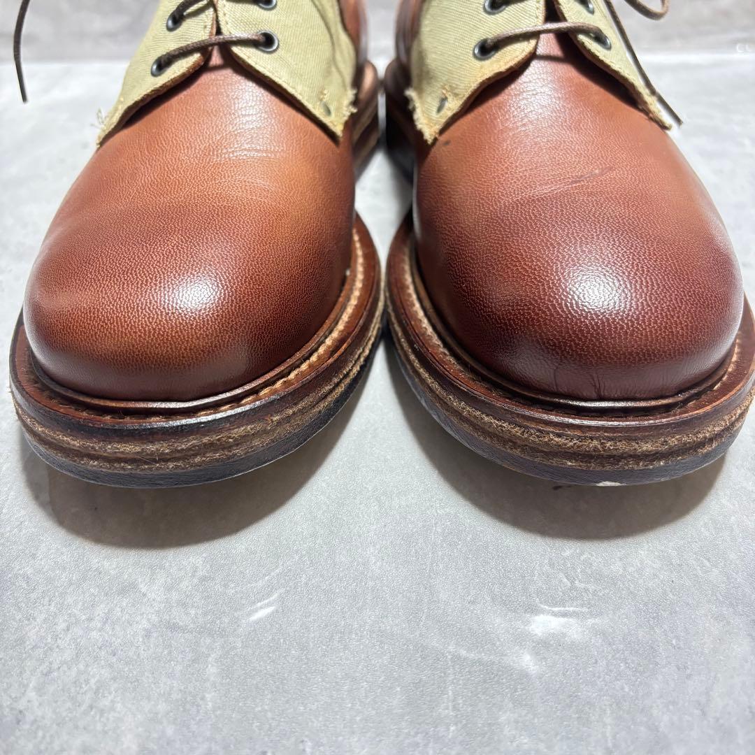 【新品未使用】BUTTERO ドレスシューズ 27cm レザー キャンバス