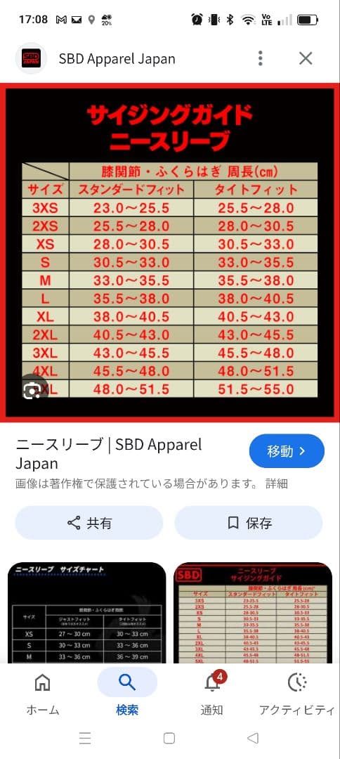 ヤマト 　SBD ニースリーブ 黒/赤　サイズXL