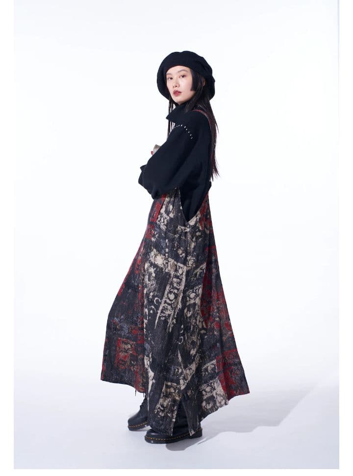 S'TYE 24AWジャガードワンピース　GroundY　Y's　ヨウジヤマモト