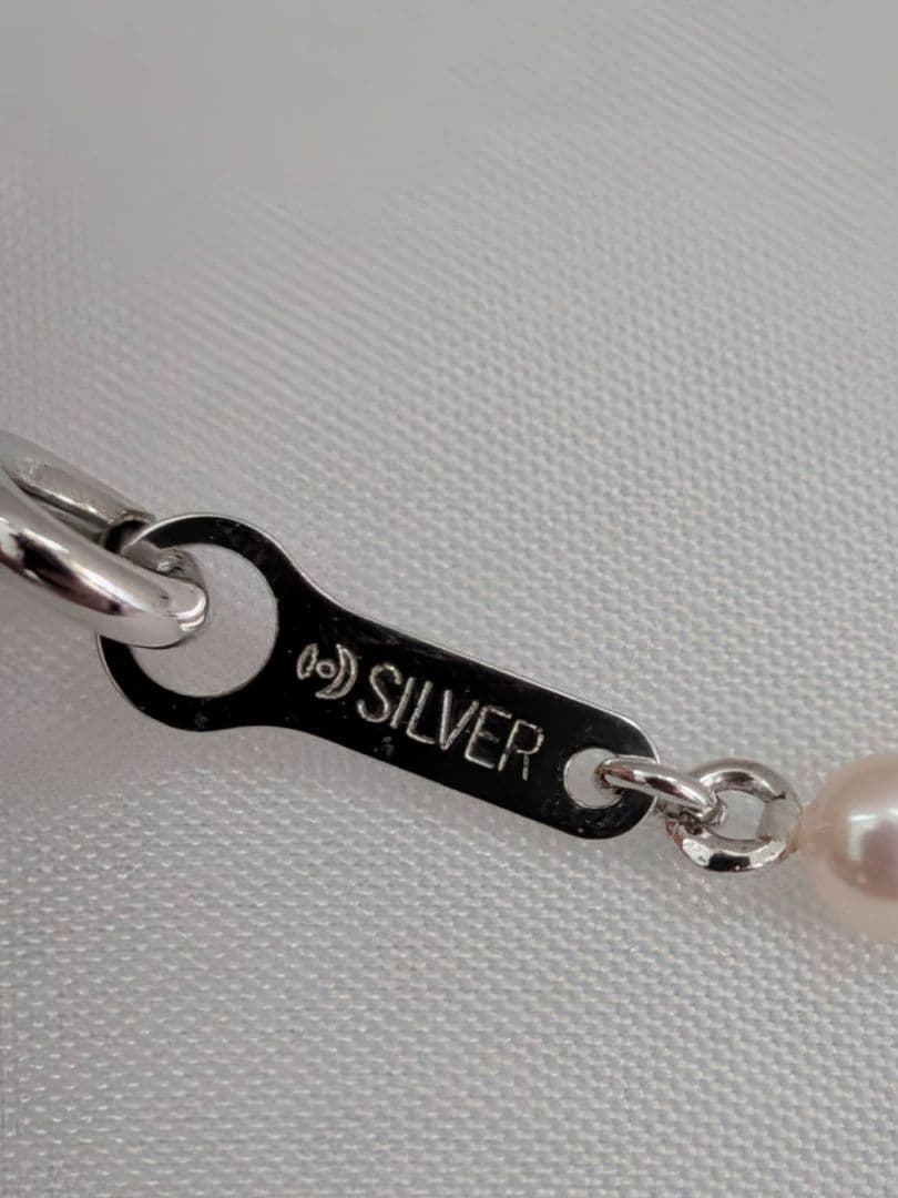 TASAKI　タサキ　シルバー　 K18 パール フラワーモチーフ ネックレス