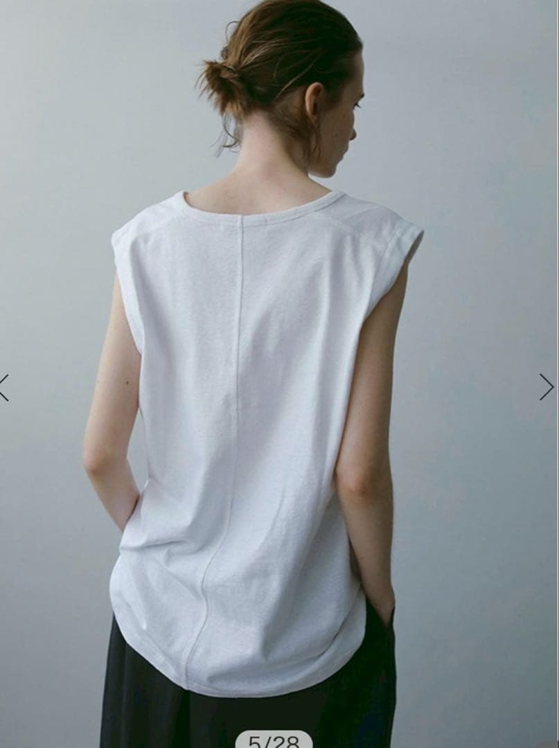 ETRE TOKYO ヘンプコットンスリーブレスタンクトップ