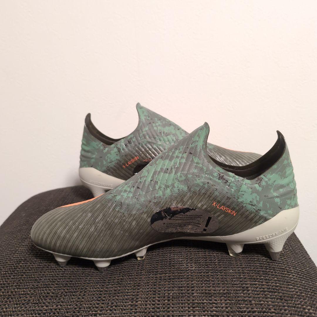 アディダス エックス 19+ FG(グリーン×オレンジ)