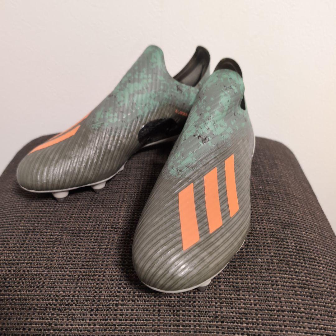 アディダス エックス 19+ FG(グリーン×オレンジ)
