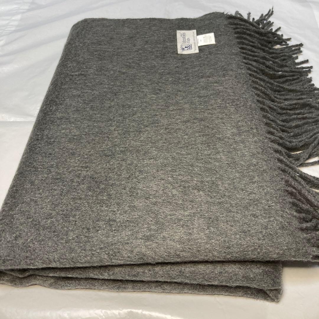 専用 ジョンストンズ カシミヤ100％ 大判ストール ミッドグレー 国内正規品
