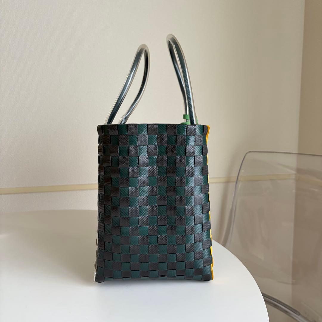 MARNI MARKET かごバッグ グリーン