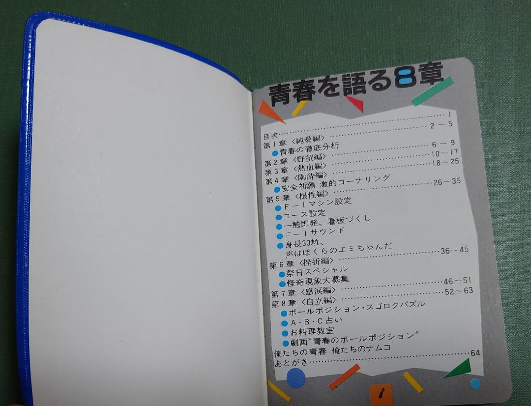 ナムコ　青春を語る8章　ポールポジション豆本