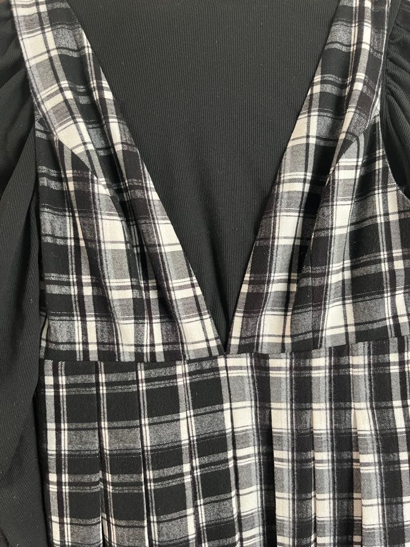 ワンピース herlipto Classic Plaid Jumper Dress M