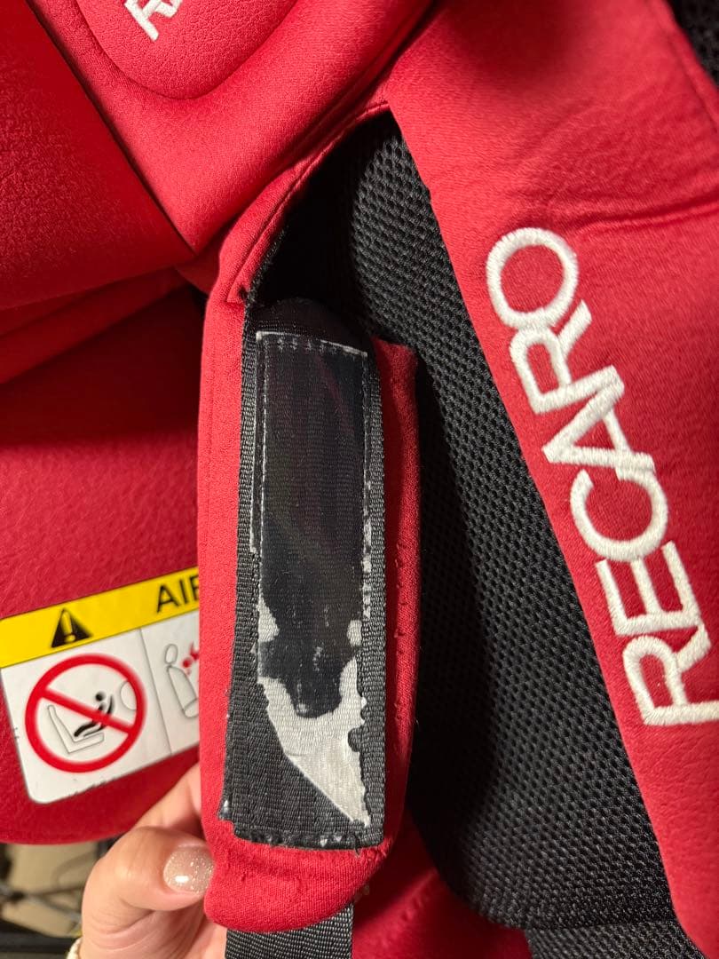 RECAROレカロ　ゼロワン　車用チャイルドシート レッド　新生児対応