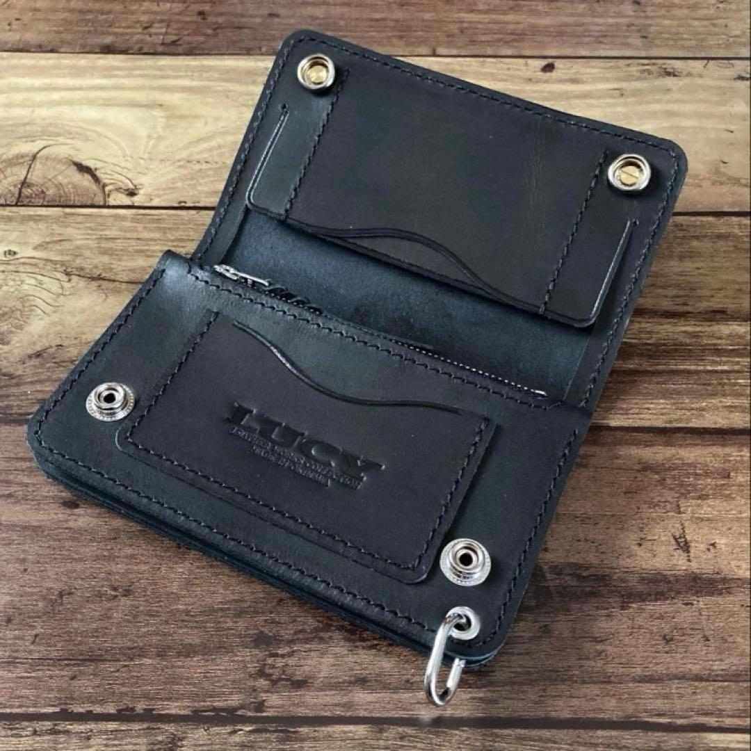 【お札を折らずに収納】トラッカーウォレット150（ミドル）3層【受注生産】