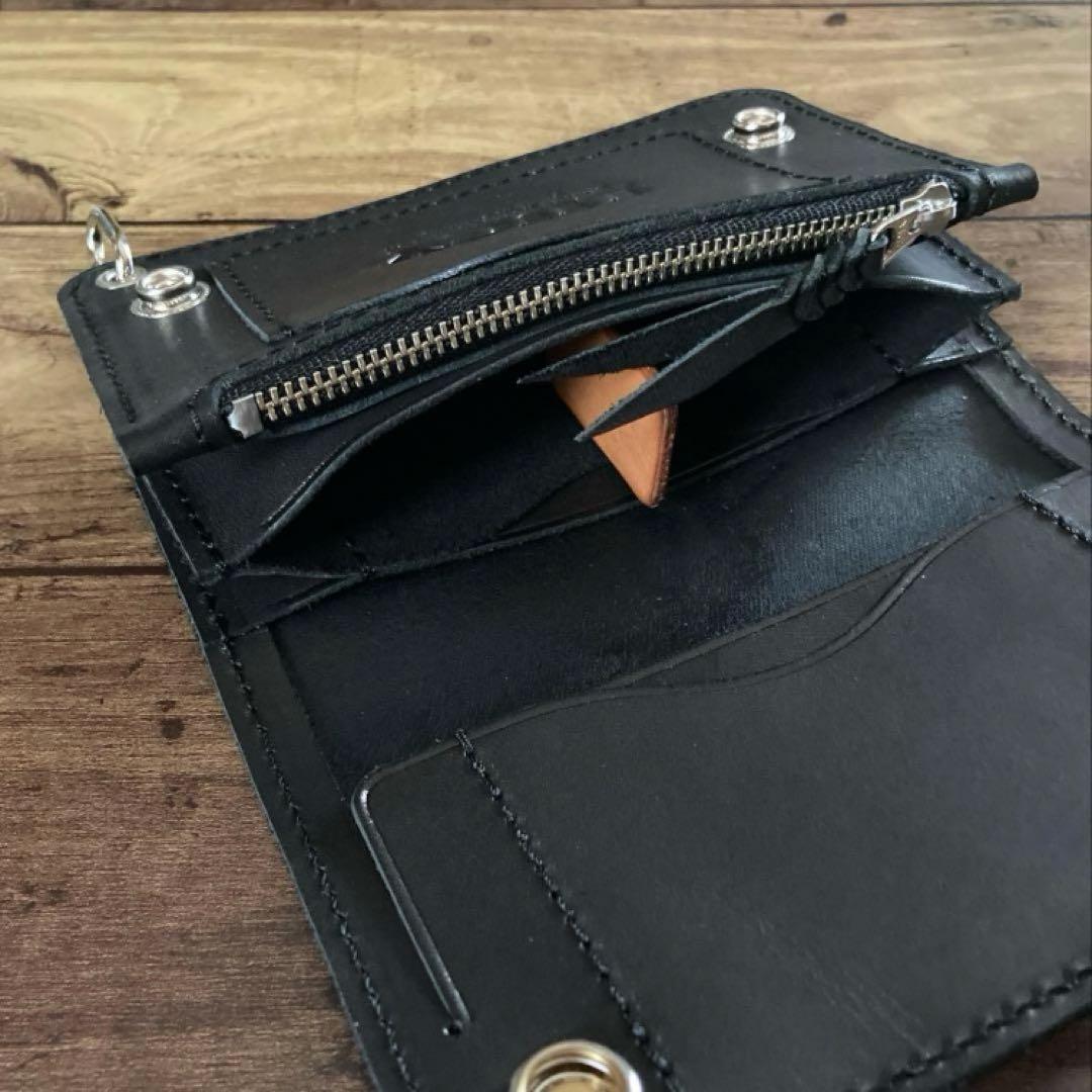 【お札を折らずに収納】トラッカーウォレット150（ミドル）3層【受注生産】