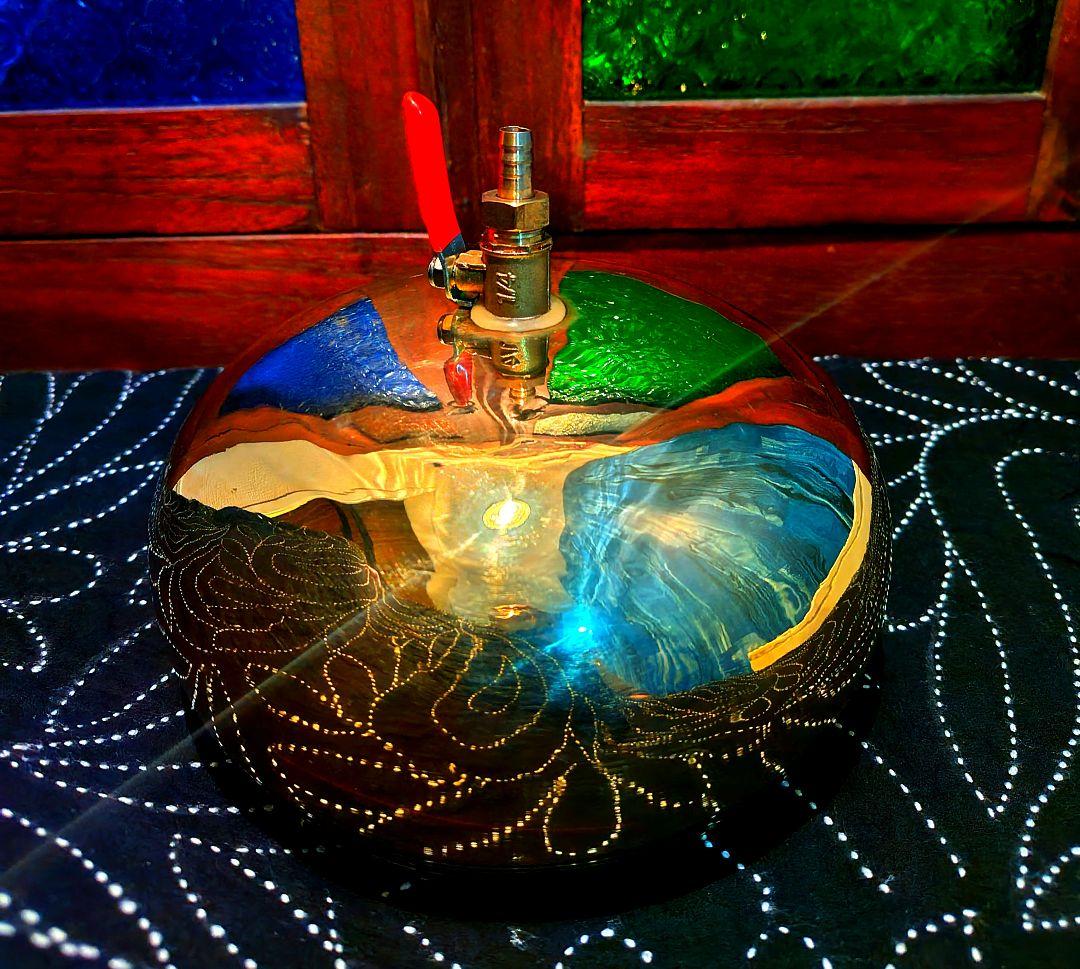 ３５♦シロダーラ ポット約１．５㍑「真鍮」アーユルヴェーダ