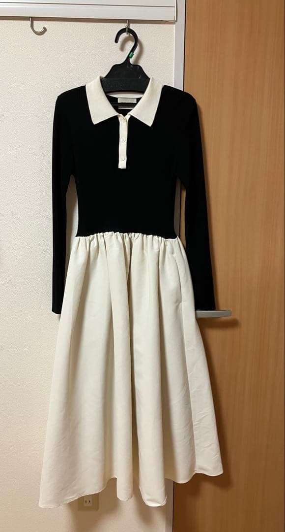 ユナイテッドアローズ　フィット ＆ フレア ポロワンピース