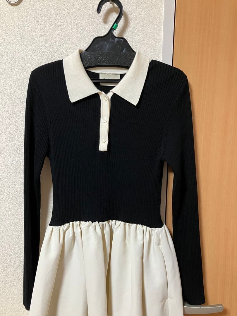 ユナイテッドアローズ　フィット ＆ フレア ポロワンピース