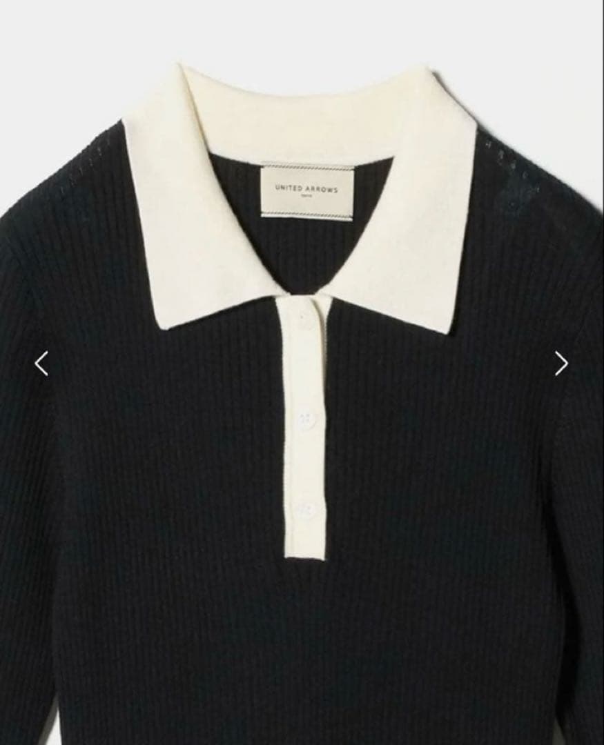 ユナイテッドアローズ　フィット ＆ フレア ポロワンピース