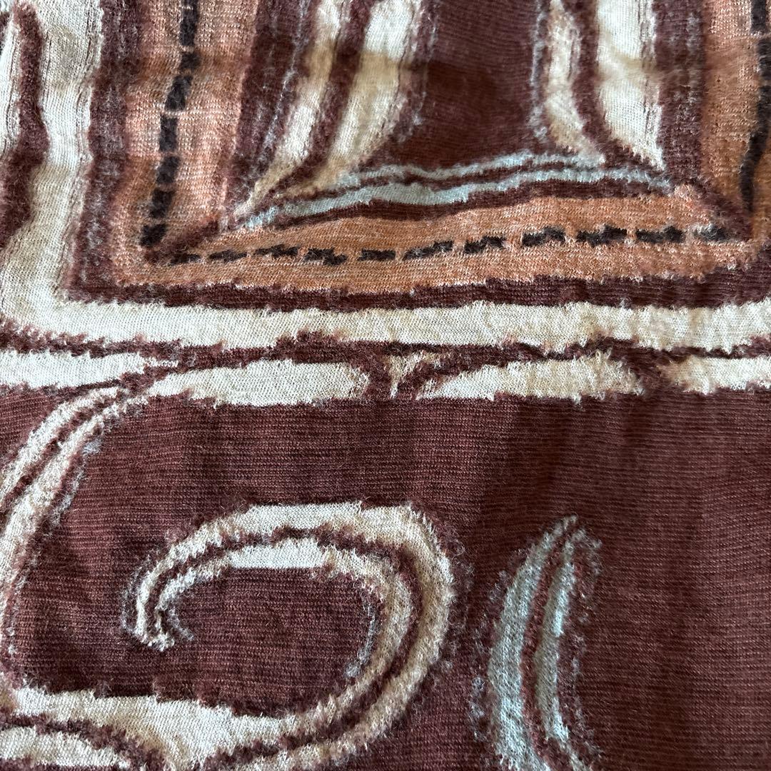 希少　美品　KAPITALマフラー　アイヌ紋様 縮絨ウール　ストール 男女兼用