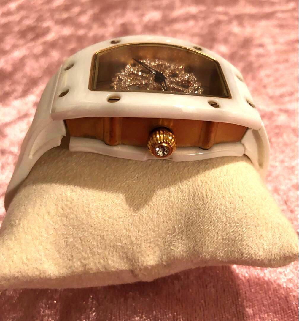 【入手困難】⭐️アンコキーヌ⭐️腕時計⭐️レクタングル⭐️ゴールドカラー⭐️