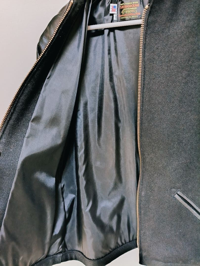美品 SKOOKUM スタジャン ブラック MADE IN USA 38