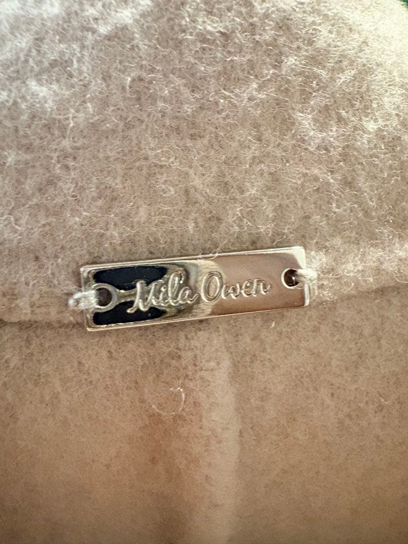 Mila Owen フラップポケットハーフ丈コクーン接結コート