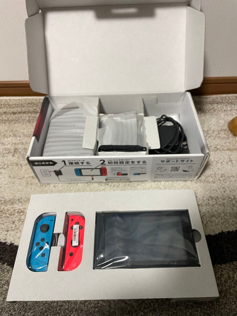 Nintendo Switch1 本体 箱付き ※青ジョイコン一部故障あり