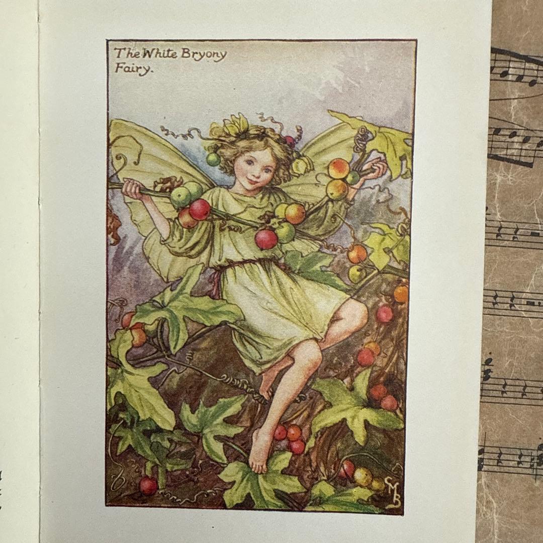 稀少アンティーク愛らしい妖精達の挿絵イギリス絵本　洋書　古書ジャンクジャーナルに