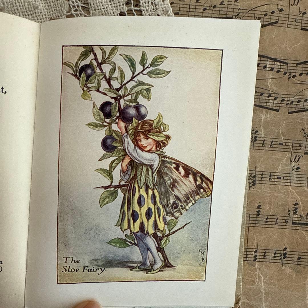 稀少アンティーク愛らしい妖精達の挿絵イギリス絵本　洋書　古書ジャンクジャーナルに
