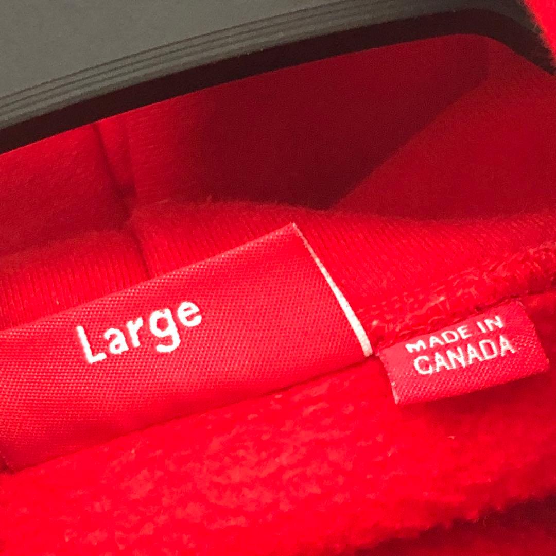 シュプリーム パーカー Lサイズ 赤