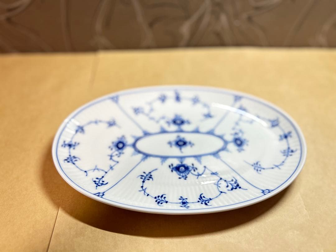 ロイヤルコペンハーゲンブルーブルーテッドプレインオーバルディッシュ23.5