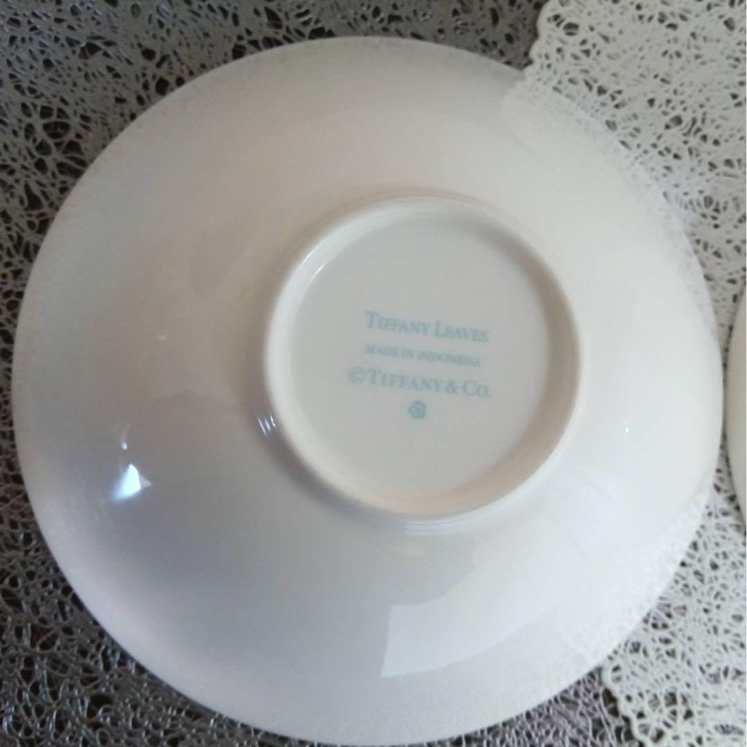 ティファニー食器4枚セット ★リーフボール2枚 ★デザート皿 2枚　箱付き