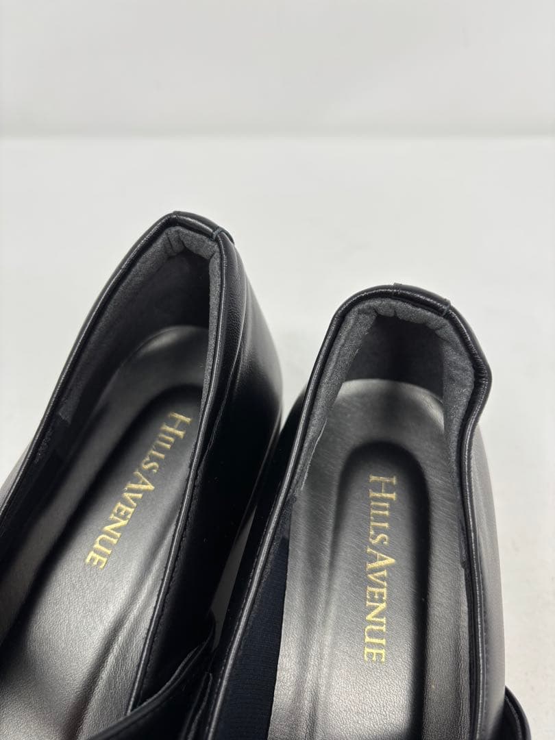 A271ヒルズアヴェニュー ＜日本製＞レザー ストラップ ウェーブソールパンプス