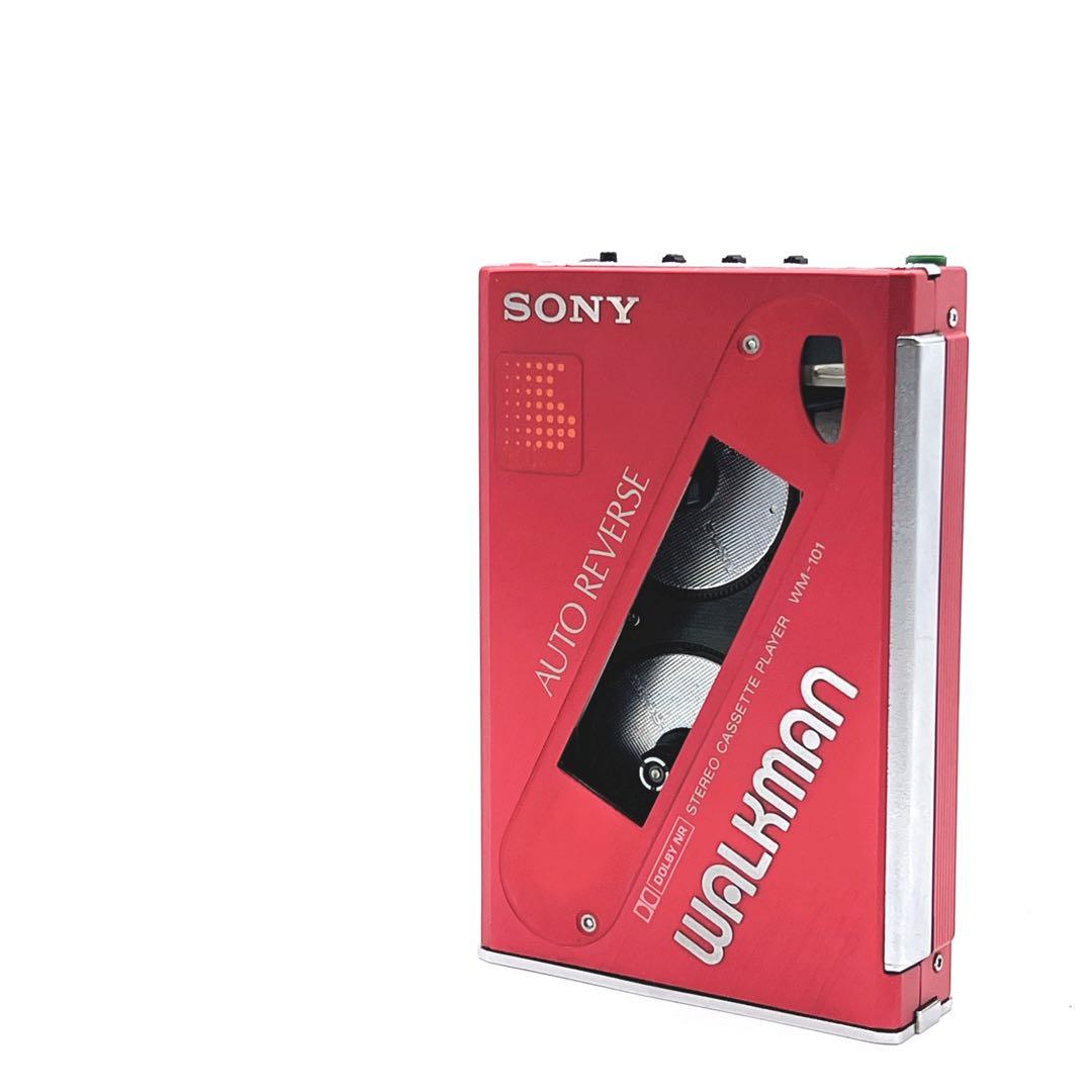 【美品・動作品】 SONY WM-101 カセットウォークマン 希少色　再生OK