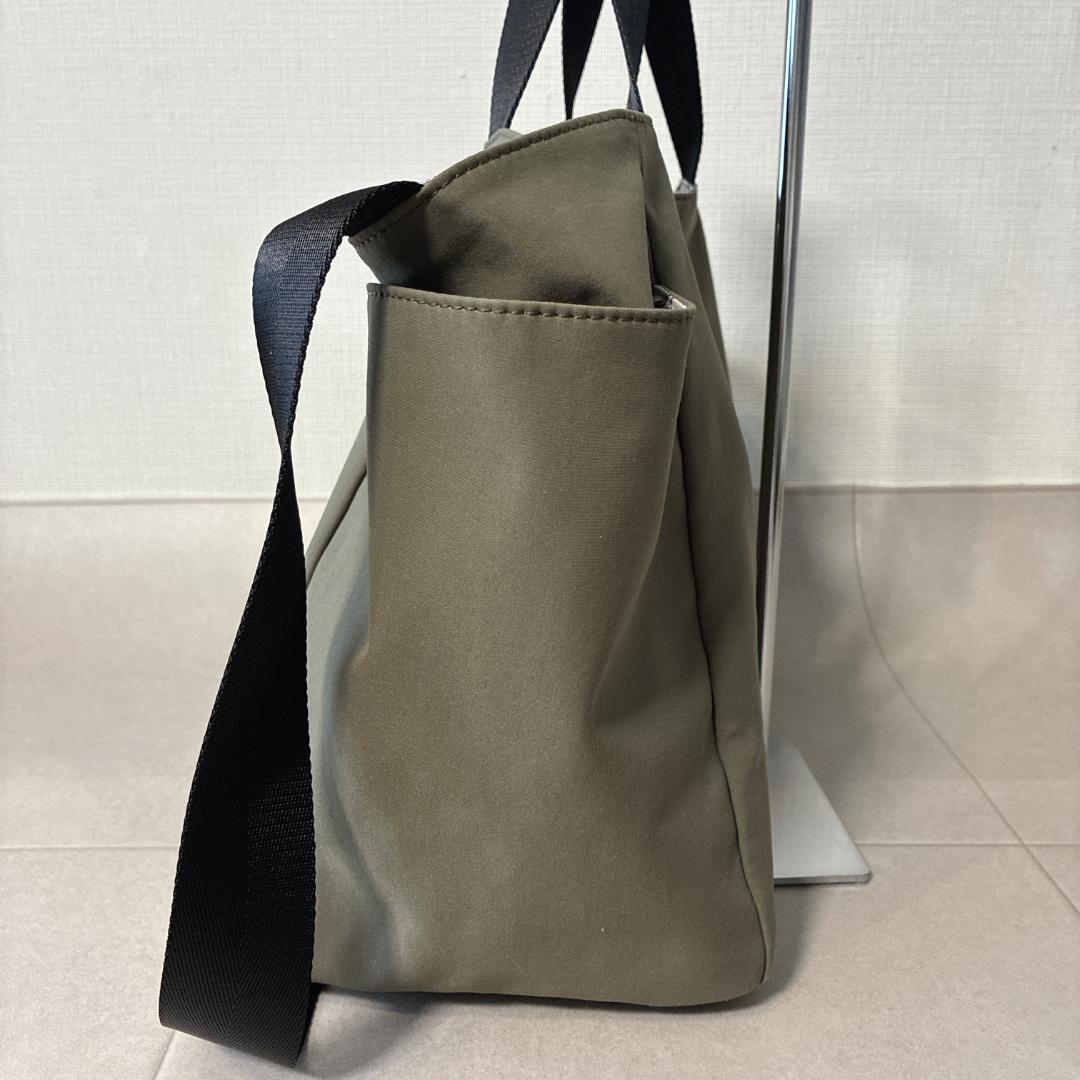 ほぼ新品 BEARDSLEY×sampo♡DogプリントBAG カーキ 2way