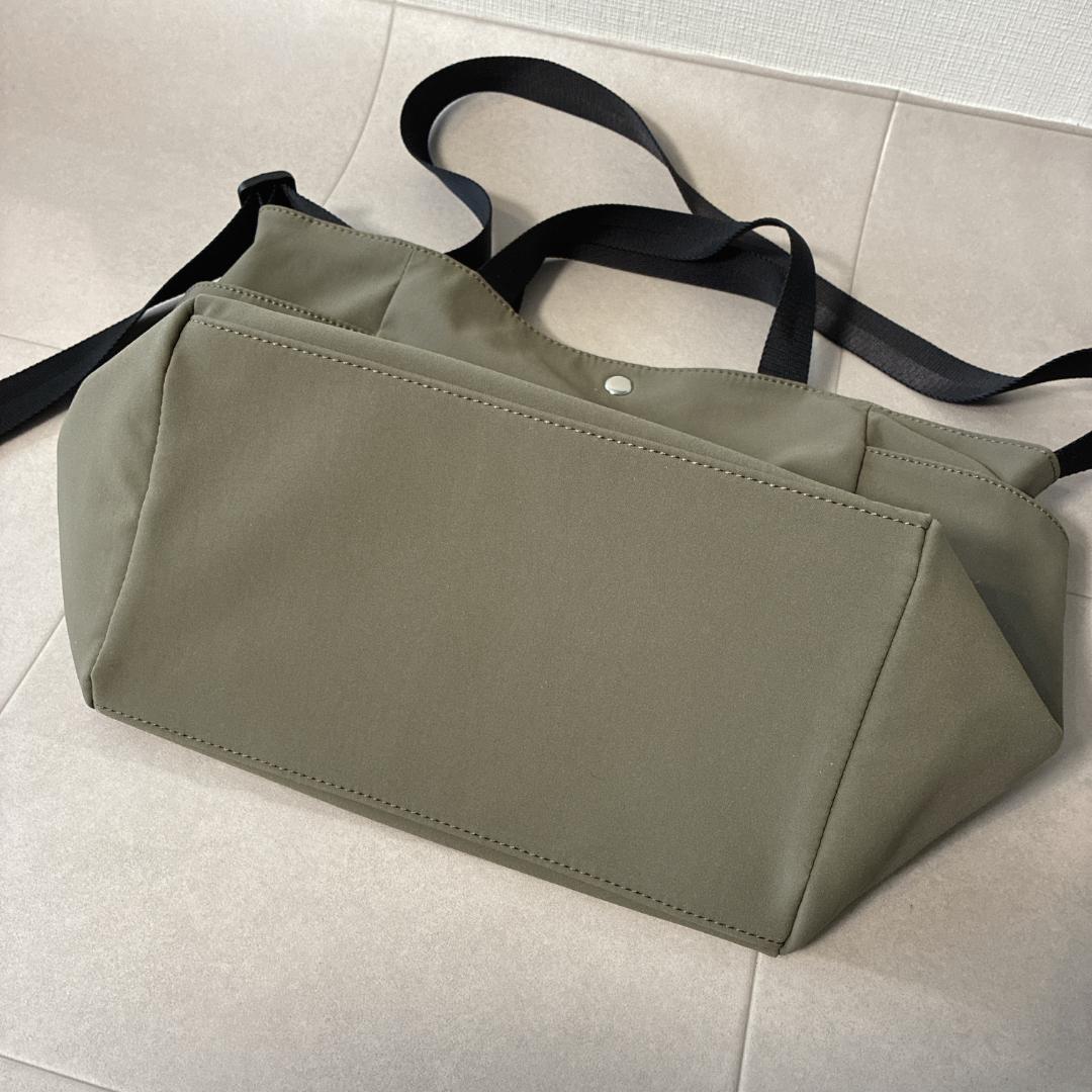 ほぼ新品 BEARDSLEY×sampo♡DogプリントBAG カーキ 2way