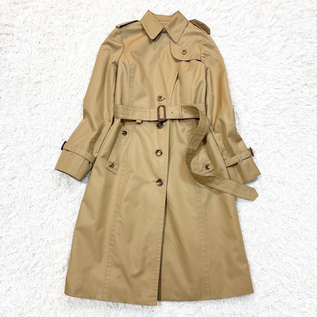 レアモデル希少サイズ10【極美品】アクアスキュータム トレンチコート 青ライナー