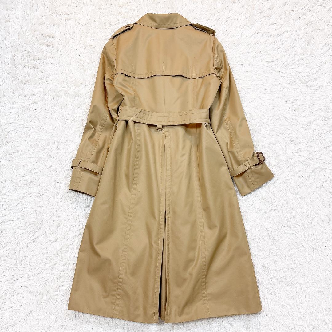 レアモデル希少サイズ10【極美品】アクアスキュータム トレンチコート 青ライナー