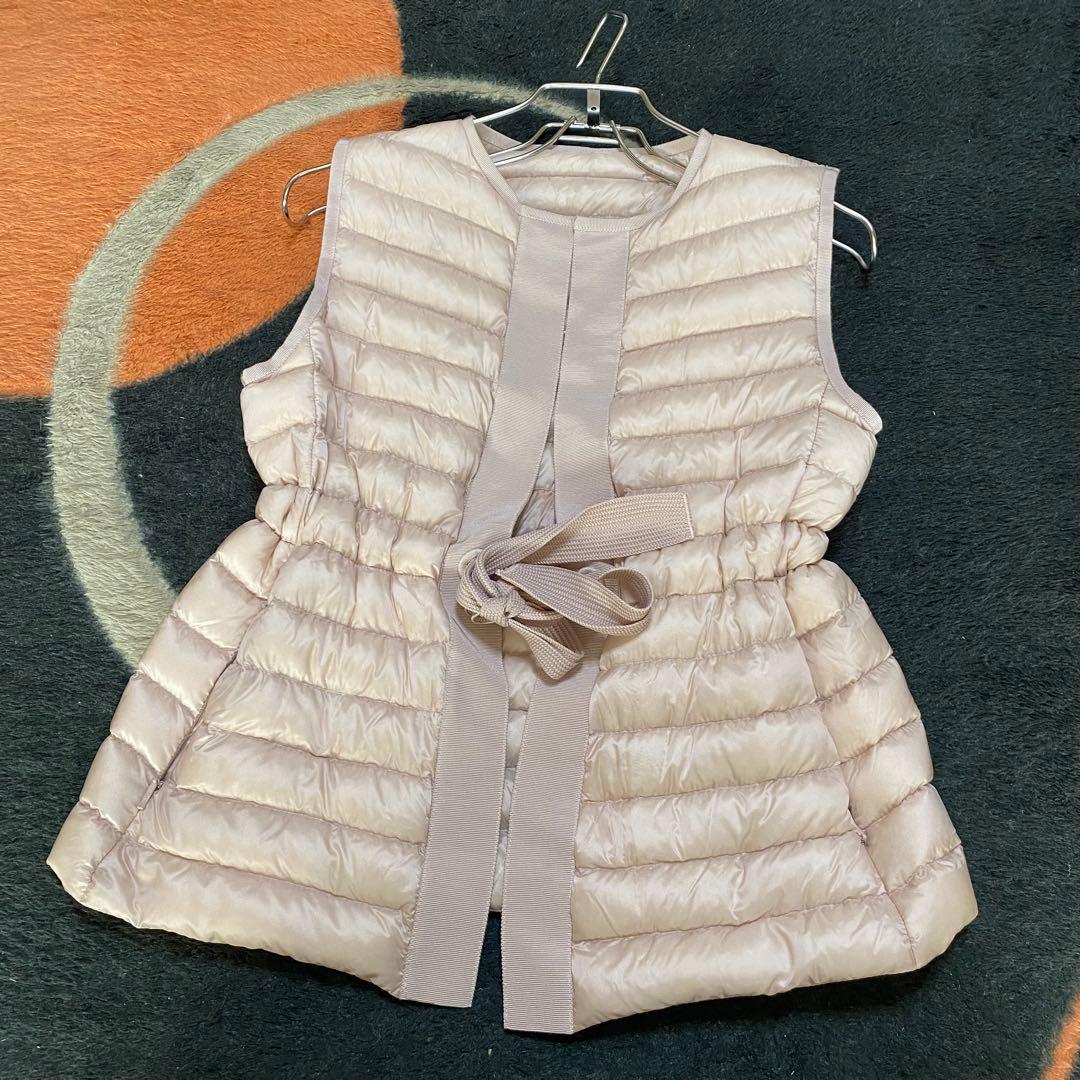 MONCLER モンクレール ダウンベスト レディース ライトピンク USED