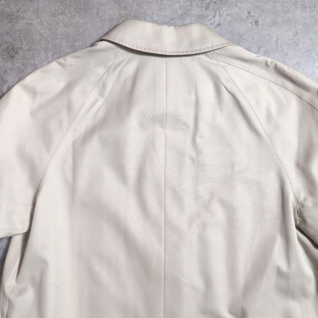 【希少】アクアスキュータム 袖ユニオンジャック ステンカラーコート 裏地チェック