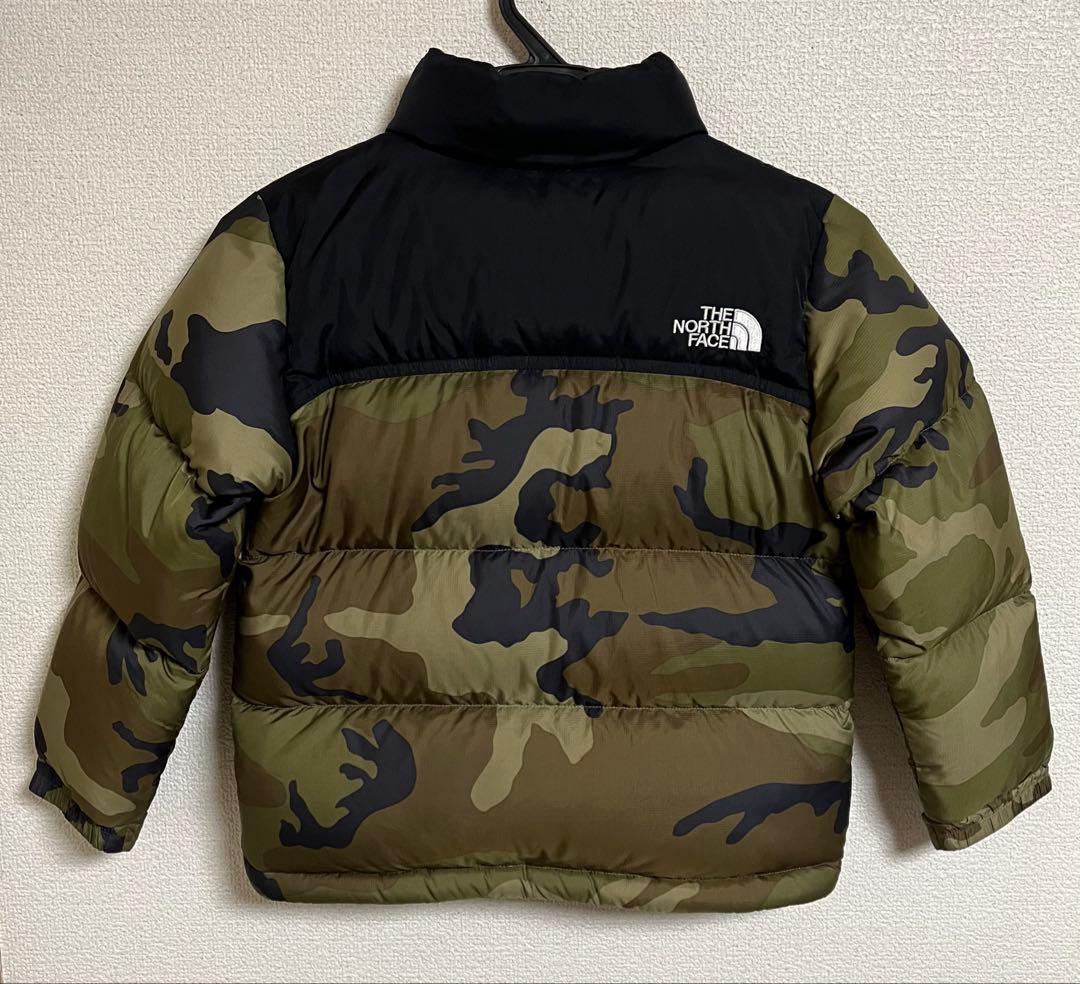 ノースフェイス キッズ ノベルティー ヌプシジャケット ダウン 迷彩 120