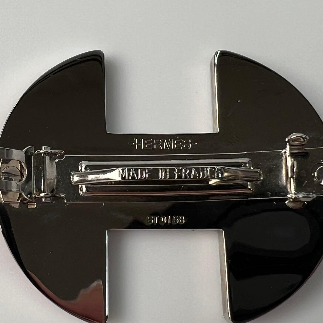 美品 エルメス HERMES Hモチーフ バレッタ ヘアアクセサリー