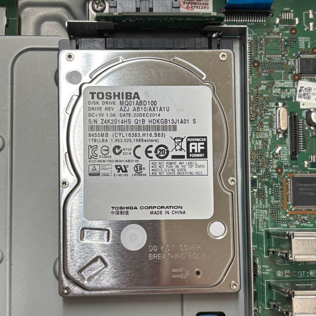 【完動・付属品フルセット】 東芝W録BDレコーダー DBR-W507 1TB換装