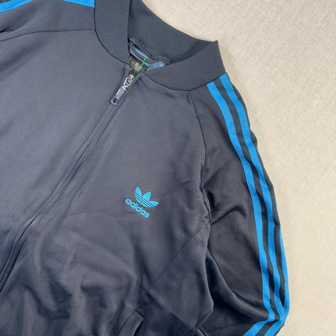00s アディダス adidas ATP トラックジャケット 黒 水色 M
