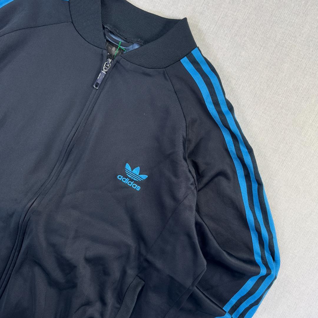 00s アディダス adidas ATP トラックジャケット 黒 水色 M