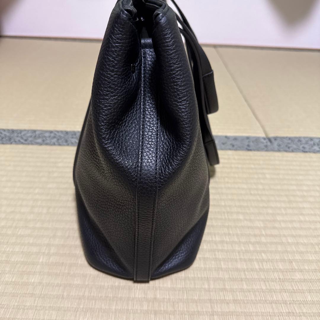 黒 レザー　トートバッグ2WAY FUJITAKA