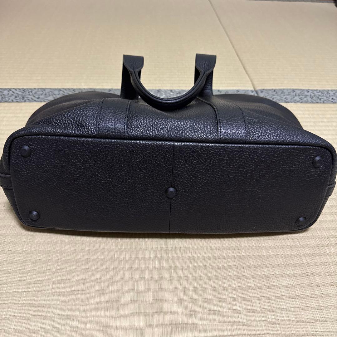 黒 レザー　トートバッグ2WAY FUJITAKA