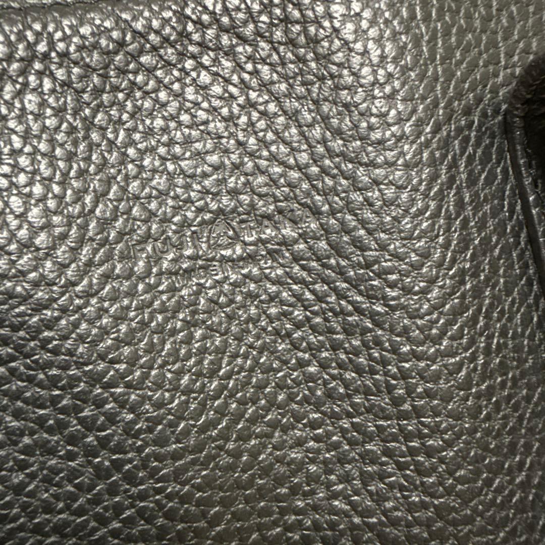 黒 レザー　トートバッグ2WAY FUJITAKA