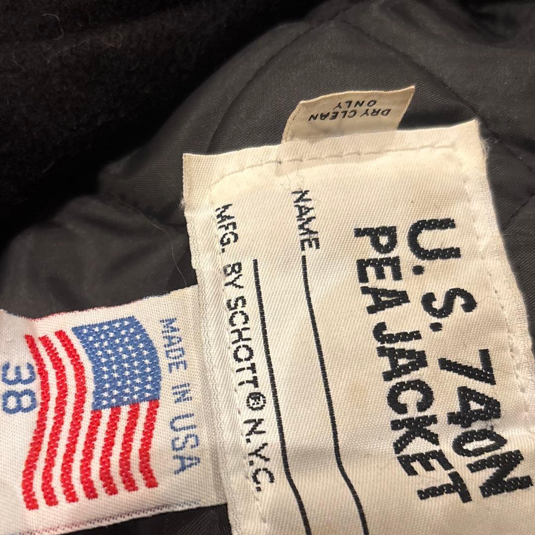 naonakaさま専用　SCHOTT ショット 740N ピーコート M〜L 黒