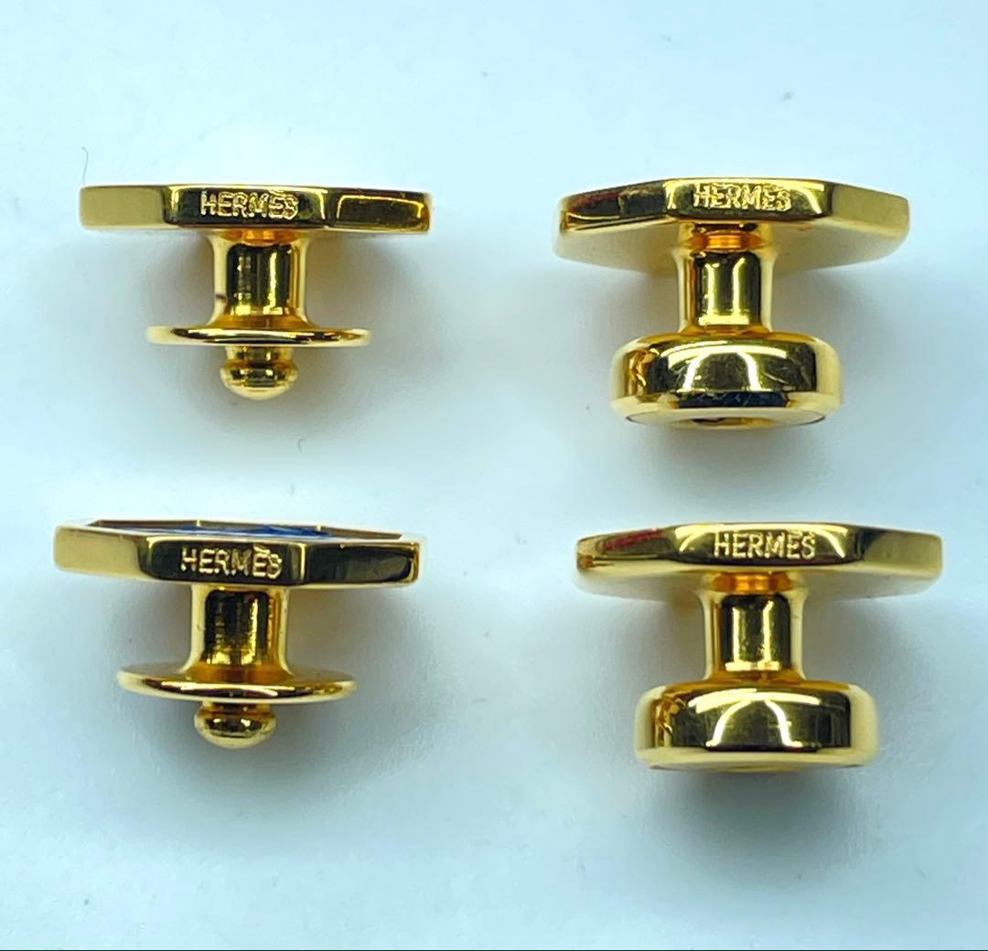 HERMES(エルメス) カフリンクス ブルーニョイGP リザード