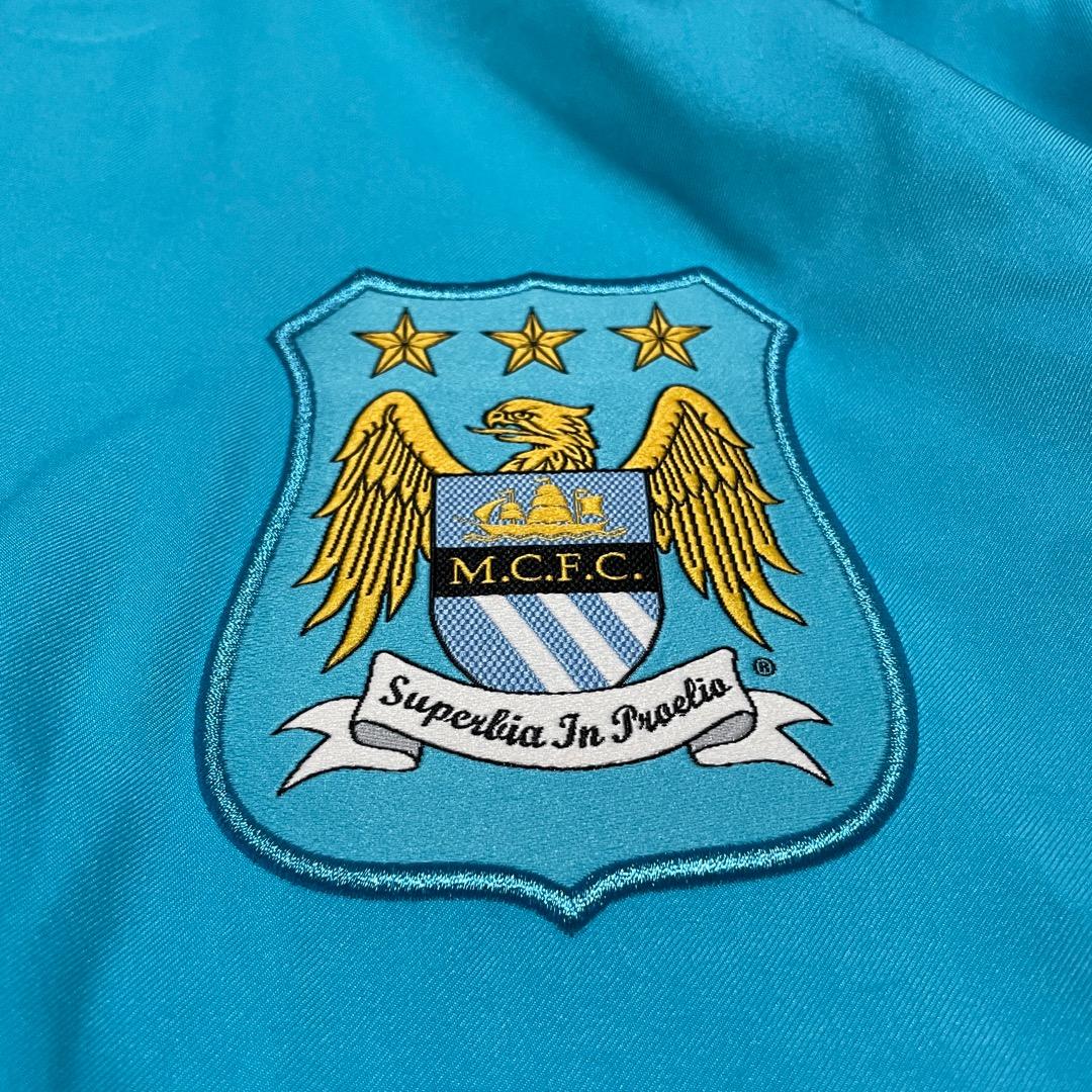 ナイキ マンチェスターシティ サッカー ジャケット 古着 青 XL 16136