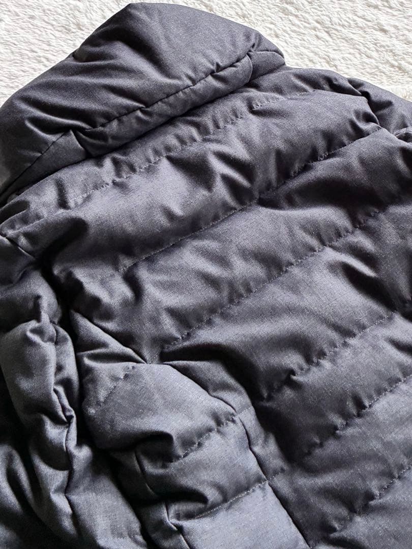 ✨23区✨ロングダウンコートサイズ40 ダウンフード付きチャコールグレー 通勤✨