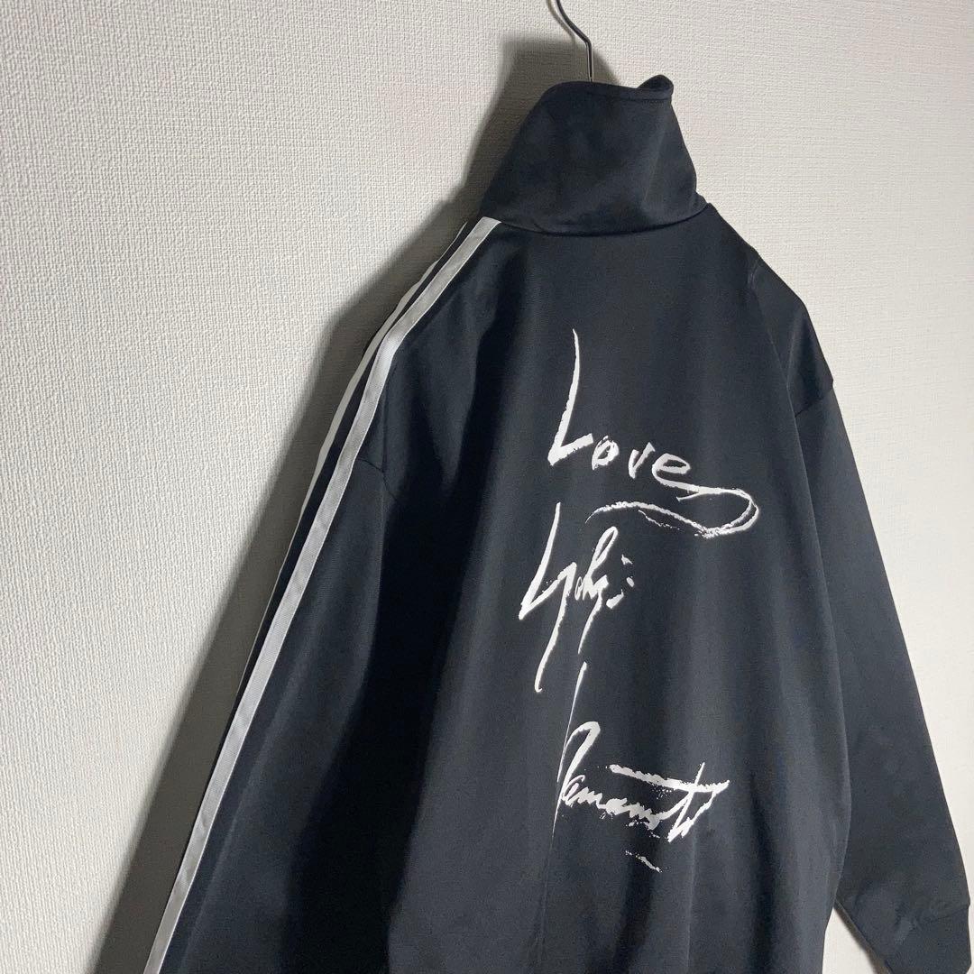 【極美品】Y-3 ジャージ トラックジャケット LOVE YOHJI 黒 M.